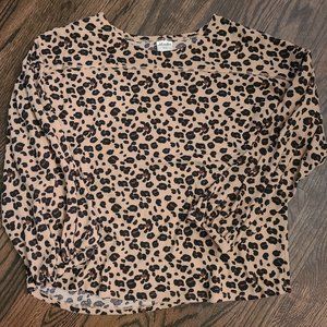 Leopard Print Knit Shirt